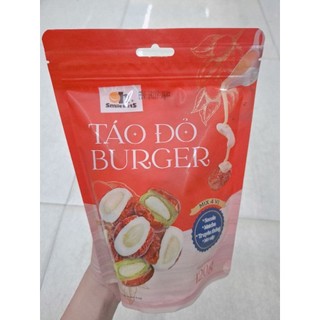 [Chính hãng) SMILE NUTS Táo đỏ buger mix 4 vị (socola, matcha, truyền thống, mơ sấy)