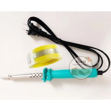 Mỏ hàn 60W, Mỏ Hàn Chì Kèm Cuộn Thiếc Hàn, Sửa Chữa Điện Tử - 𝐇𝐚̀𝐧 𝐂𝐡𝐢̀