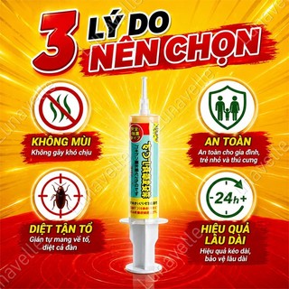 ThuốC DiệT KiếN GiáN TậN GốC Gel DiệT GiáN Công nghệ Nhật Bản thuốc diệt kiến / gel diệt kiến Hiệu quả nhanh, An toàn