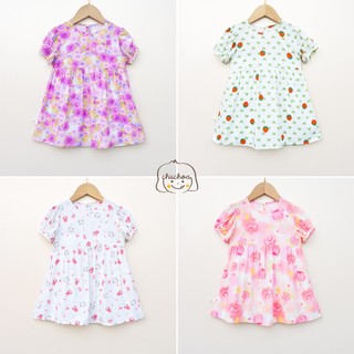 Váy Lanh bé gái, Đầm Lanh bé gái tay bồng dáng BabyDoll ChuChoaKids [VBC25]