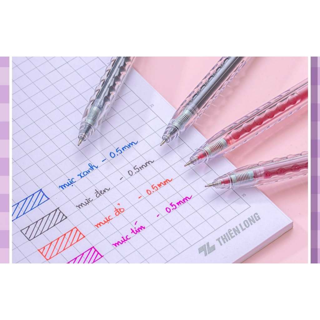 [ 10 CÂY ] Bút Gel Thiên Long FASGEL Gel-068 đủ màu