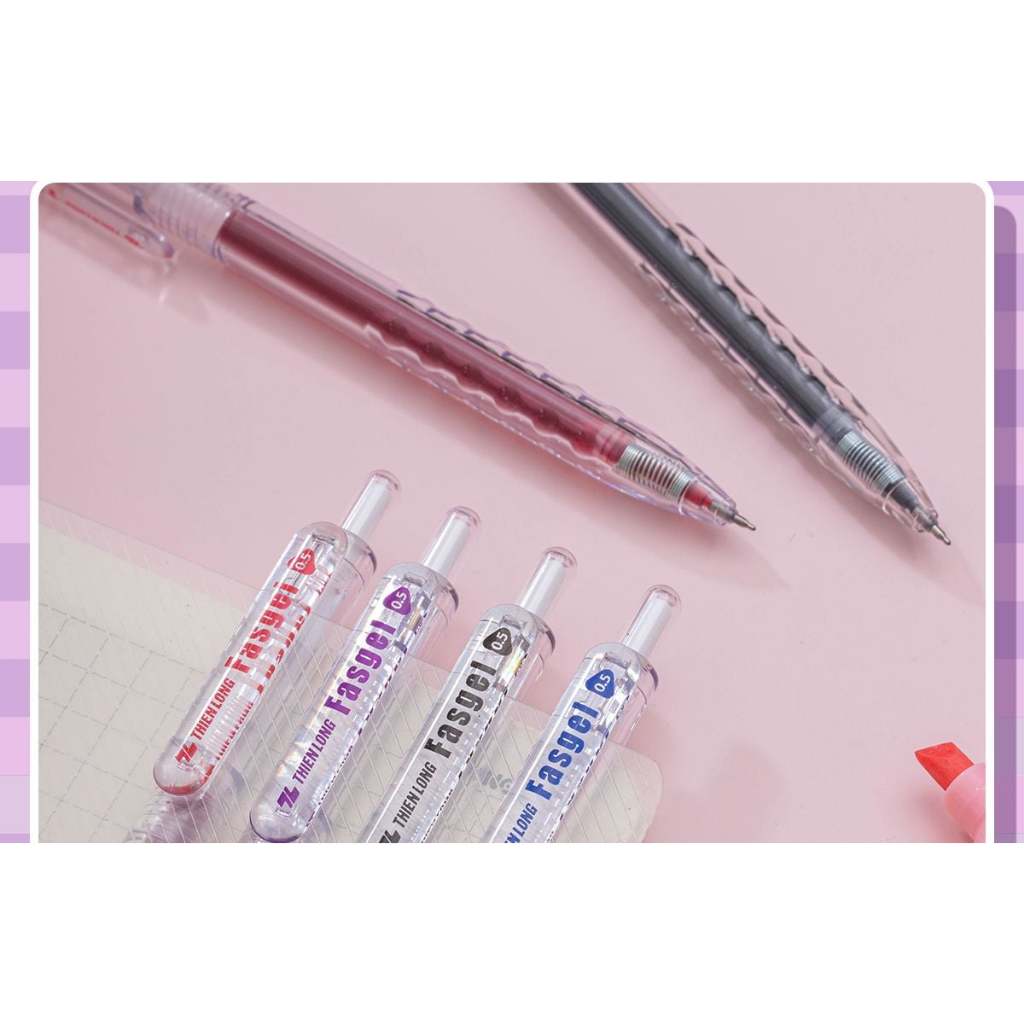 [ 10 CÂY ] Bút Gel Thiên Long FASGEL Gel-068 đủ màu