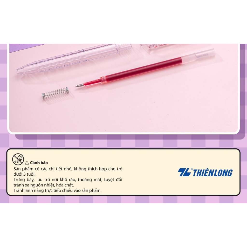[ 10 CÂY ] Bút Gel Thiên Long FASGEL Gel-068 đủ màu