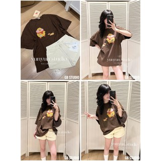 ÁO PHÔNG IN HÌNH GÀ VÀNG BÉO XINH XẮN FORM OVERSIZE