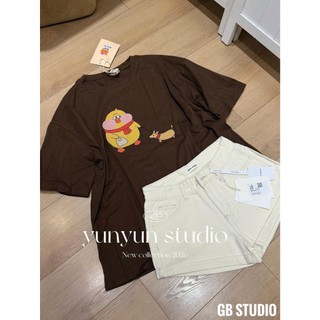 ÁO PHÔNG IN HÌNH GÀ VÀNG BÉO XINH XẮN FORM OVERSIZE