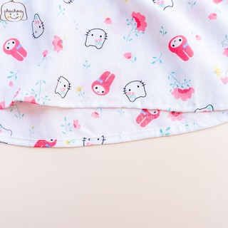 Váy Lanh bé gái, Đầm Lanh bé gái tay bồng dáng BabyDoll ChuChoaKids [VBC25]