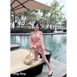Sét áo trễ vai và chân váy bèo tầng xinh xỉu 💯💝đi CHƠI, đi LÀM ,đi du lịch sang chảnh, xinh XINH đẹp