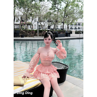 Sét áo trễ vai và chân váy bèo tầng xinh xỉu 💯💝đi CHƠI, đi LÀM ,đi du lịch sang chảnh, xinh XINH đẹp