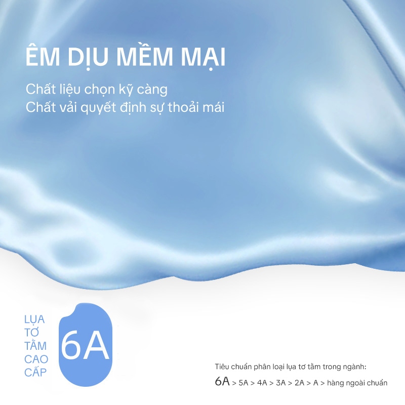 Mặt Nạ Ngủ Cao Cấp ZSM Lụa Tơ Tằm 16 Mẹt Me – Mặt nạ mắt ngủ lụa bọc mắt với dây đeo đàn hồi, mềm che mắt cho đêm