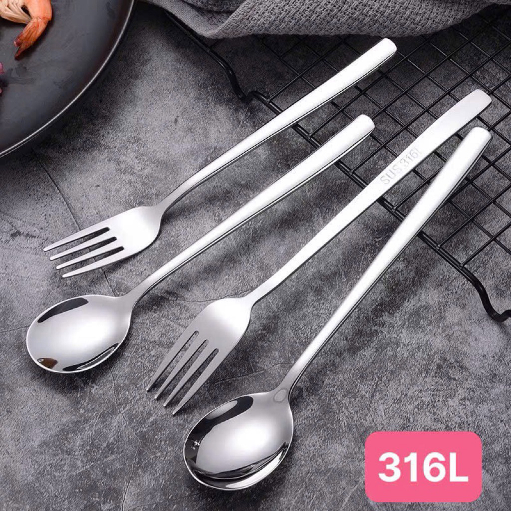 Muỗng thìa nĩa inox 316 cao cấp sáng bóng - M88