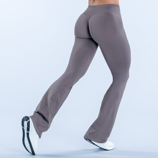 Quần legging, Quần Loe Impact Flares tập gym nữ cạp ngang thấp nâng mông -Quần thể thao dệt kim co giãn hack dáng (imql)