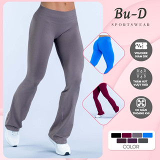 Quần legging, Quần Loe Impact Flares tập gym nữ cạp ngang thấp nâng mông -Quần thể thao dệt kim co giãn hack dáng (imql)
