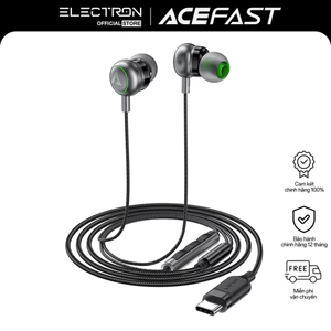 Tai Nghe Nhét Tai Có Dây USB-C L5 In-Ear Kèm Microphone (Âm Thanh Rõ Nét, Tương Thích Thiết Bị Cổng Type-C)