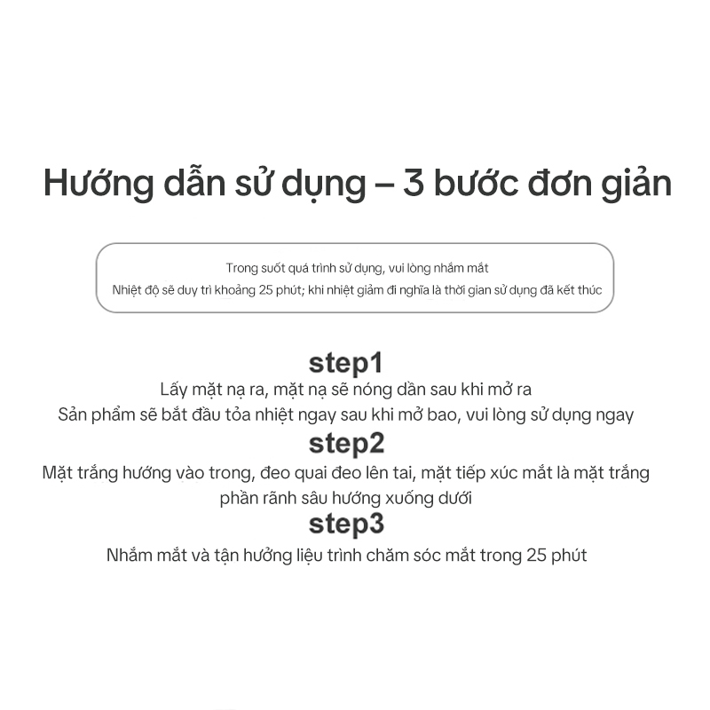 Mặt Nạ Xông Hơi Mắt B.DUCK x ZSM – Cúc La Mã 3.0, Che Sáng, Massage – Giảm Mỏi, Mờ Thâm, Ngủ Ngon – 10 Miếng