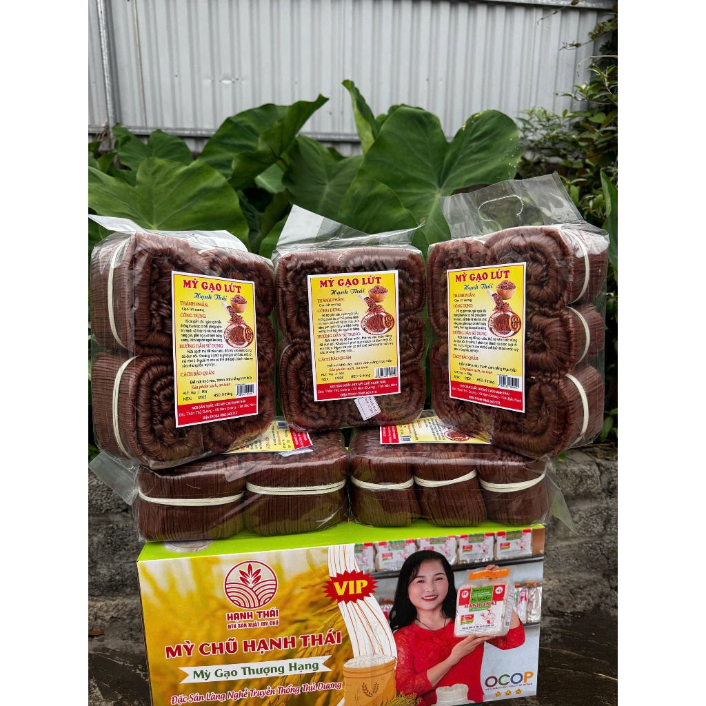 Combo 5kg mỳ Chũ gạo lứt Hạnh Thái cho người tập gym, ăn kiêng