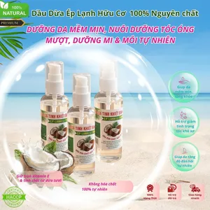 Dầu Dừa Ép Lạnh Từ Dừa Tươi Tinh Khiết - Dưỡng Da Mềm Mịn, Mượt Tóc, Tẩy Trang & Massage