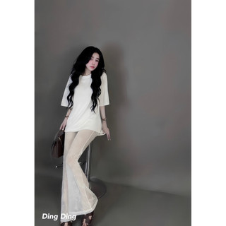 Sét áo phông và quần ren ống loe tôn dáng 💯💝đi CHƠI, đi LÀM ,đi du lịch sang chảnh, xinh XINH đẹp