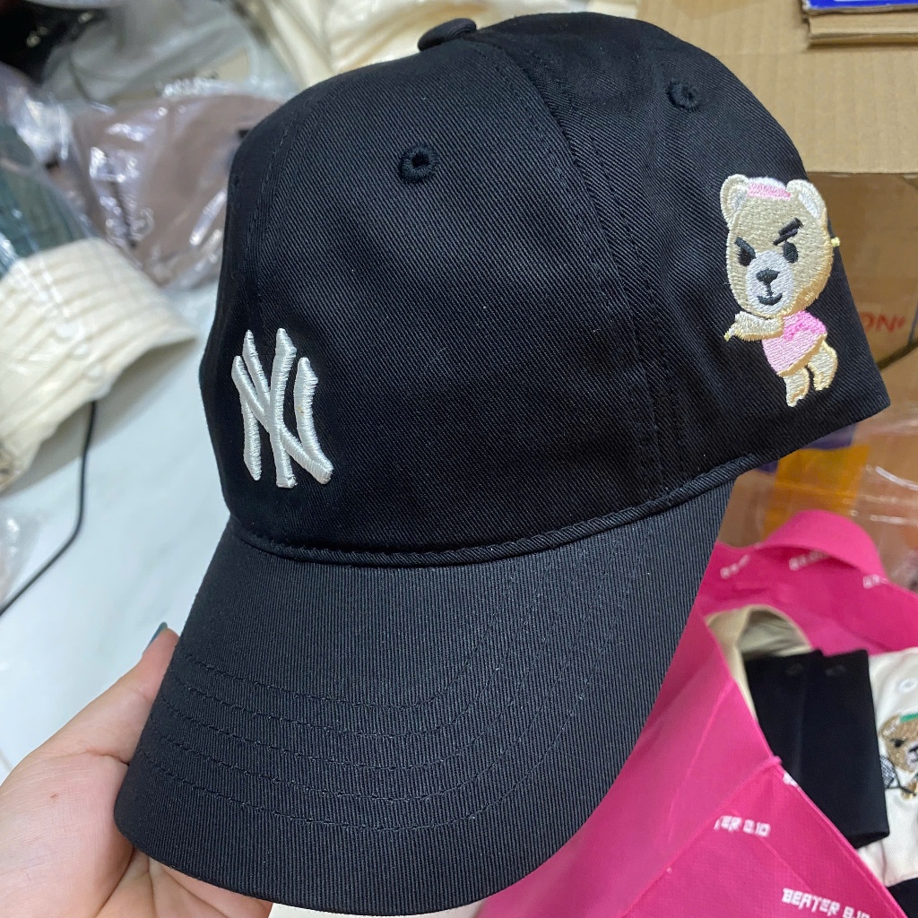 [Chính hãng] Nón Lưỡi Trai, Nón Bóng chày MLB unisex Mega Bear - 3ACPB023N, phụ kiện cực cá tính
