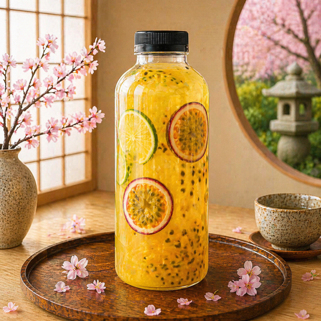Combo 25 Chai Nhựa 400ml/600ml/1000ml Kèm Nắp – Chai Đựng Trà Sữa, Nước Ép, Sữa Hạt, Detox, Đồ Uống Take Away