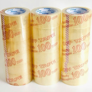 Băng Keo OPP  100 Yard 1.2KG (Cây 6 Cuộn) Siêu Dính – Đóng Hàng Chắc Chắn