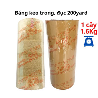 Băng Keo OPP 200 Yard 1.6KG (Cây 6 Cuộn) Siêu Dính – Đóng Hàng Chắc Chắn