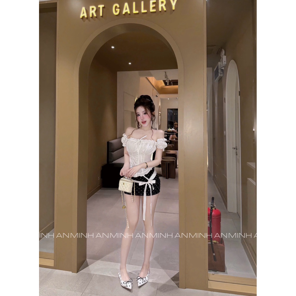 Sét áo trễ vai chân bi sm