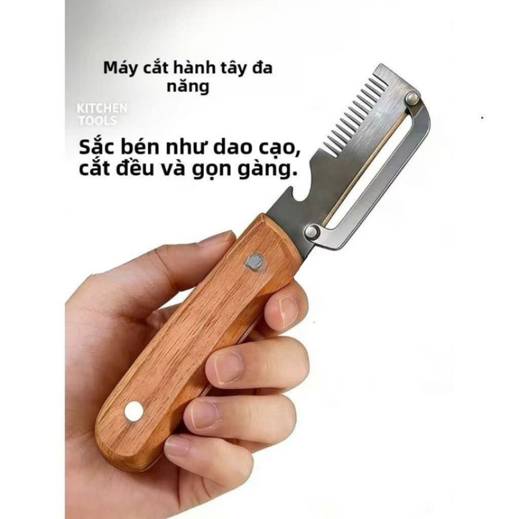 Dao Gọt Vỏ Đa Năng 3 Trong 1 ALO HOME Cắt Sợi Hành Rau Củ Dụng Cụ Nhà Bếp