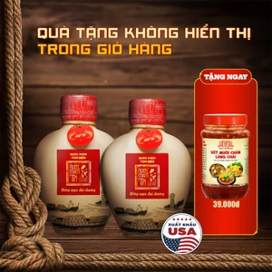 COMBO 2 Bình Gốm Nước mắm tĩn Tôm Biển Truyền Thống 60N đạm 500ml Ngon Hảo Hạng