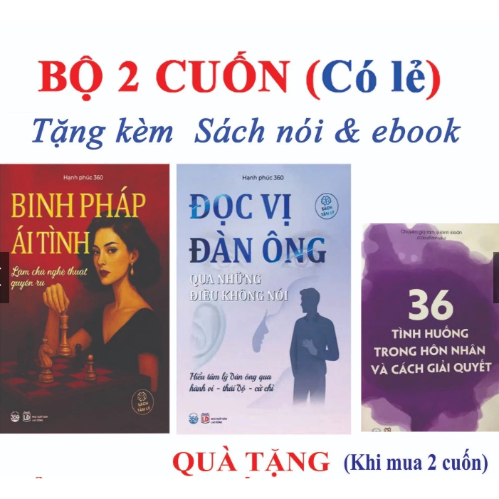 Bìa sách Combo Binh Pháp Ái Tình + Đọc Vị Đàn Ông