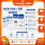 Set 10 Miếng dán hút dịch vô trùng sau mổ chống thấm nước Hetis Film Pad nhiều Kích thước