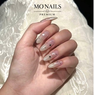 Nailbox Thiết Kế, Móng Úp, Móng Tay Giả Thạch Hồng Ombre Nhũ Lấp Lánh Tiểu Thư Sang Chảnh Chụp Kỉ Yếu P45