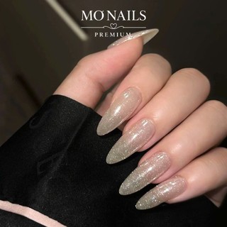 Nailbox Thiết Kế, Móng Úp, Móng Tay Giả Thạch Nude Mắt Mèo Kim Cương Tráng Gương Tiểu Thư Sang Chảnh P46