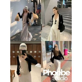 (Không Nút) Áo Khoác Cardigan Tay Dài - Phoebe Studio [AO00296]