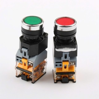 Nút Nhấn Nhả - Giữ Có Đèn Và Không Đèn Phi 22 Có 3 Màu Xanh Đỏ Vàng Chất Liệu Cao Cấp Chống Cháy Có Thể Tháo Rời