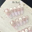 Nail Box Thiết Kế Móng Úp, Móng Giả Mắt Mèo Ánh Trăng Fench Hồng Sữa Dễ Thương Sang Chụp Kỉ Yếu M53