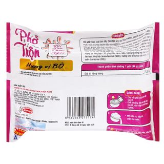 Thùng 18 gói phở trộn Đệ Nhất vị bò 84g