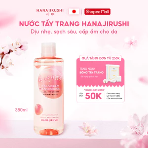 Nước Tẩy Trang Làm Sạch Sâu Dịu Nhẹ Dưỡng Ẩm Cho Da Nhạy Cảm HANAJIRUSHI Juicy Cleasing Lotion 380ml