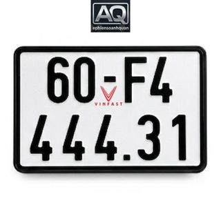 Tem UV 3D Logo VinFast Chữ V Dán Biển Số Xe Điện – Decal Nổi Siêu Bóng Chống Nước Không Bong Tróc