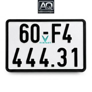 Tem UV 3D Logo VinFast Chữ V Dán Biển Số Xe Điện – Decal Nổi Siêu Bóng Chống Nước Không Bong Tróc