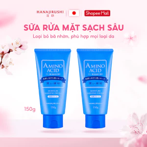Sữa Rửa Mặt Sạch Sâu HANAJIRUSHI Moisture Washing Cream 150g, Loại Bỏ Bã Nhờn, Dưỡng Ẩm