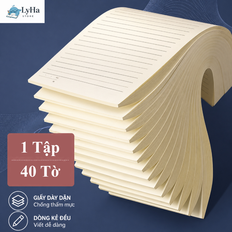 (40 Tờ) Giấy Nháp Xé B5, Sổ soạn thảo , Luyện học Từ vựng , Vẽ Sơ Đồ Tư Duy , Toán Học cho Học Sinh , Sinh Viên