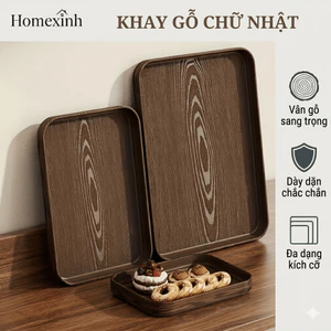 Khay nhựa vân gỗ decor phục vụ quán nhà hàng và decor chụp ảnh, khay phục vụ