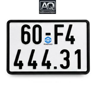 Tem Dán Biển Số Logo Vespa Piaggio UV 3D Cao Cấp – Decal Trang Trí Xe Máy Siêu Bền Dễ Dán