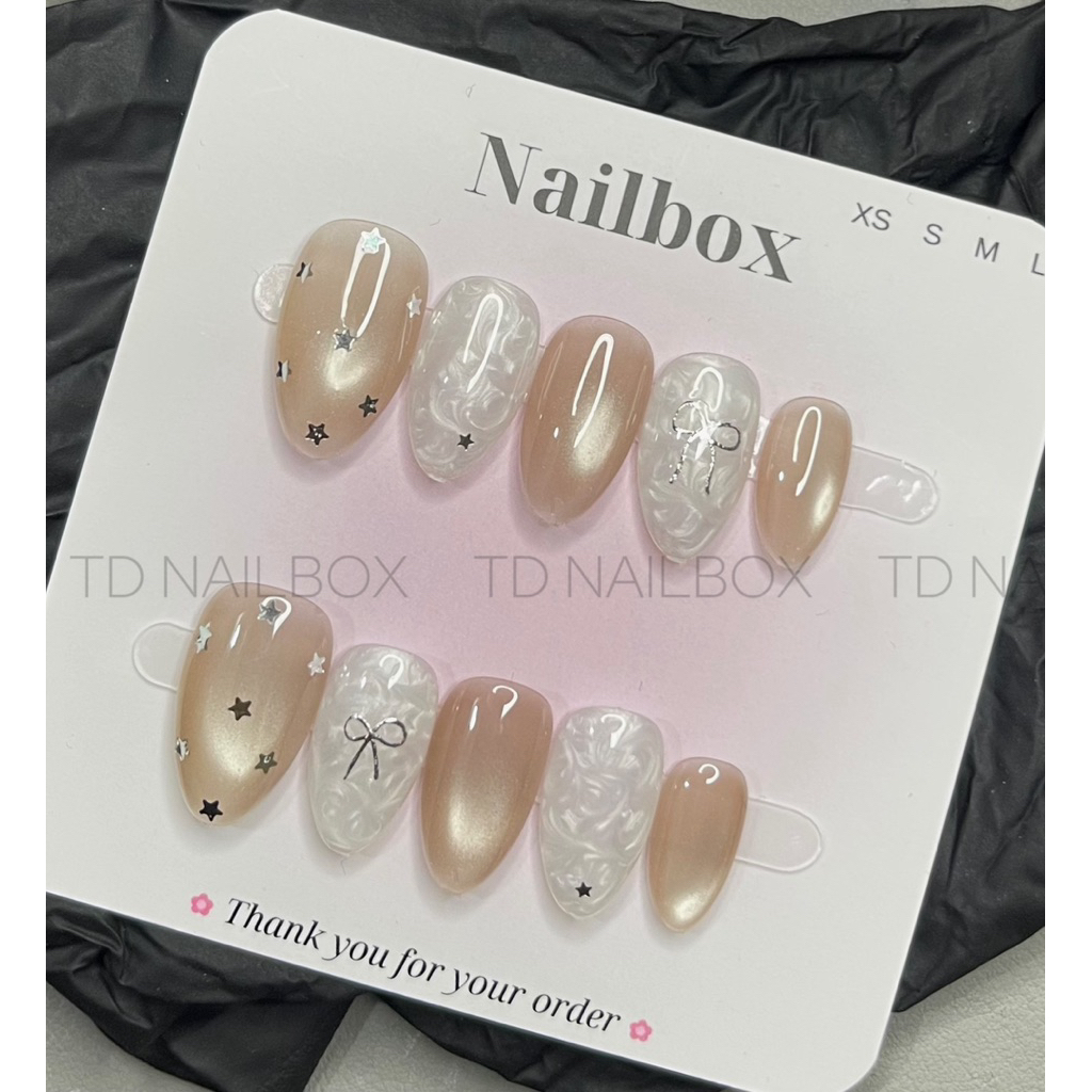 [ M999 ] - NAIL MẮT MÈO NGÔI SAO MIX NGỌC   CỰC SANG TAY DỄ ĐEO - Đi học - đi làm - đi chơi - đi tiệc