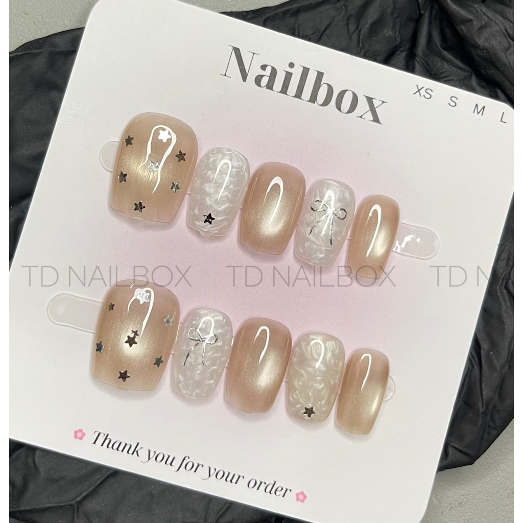 [ M999 ] - NAIL MẮT MÈO NGÔI SAO MIX NGỌC   CỰC SANG TAY DỄ ĐEO - Đi học - đi làm - đi chơi - đi tiệc