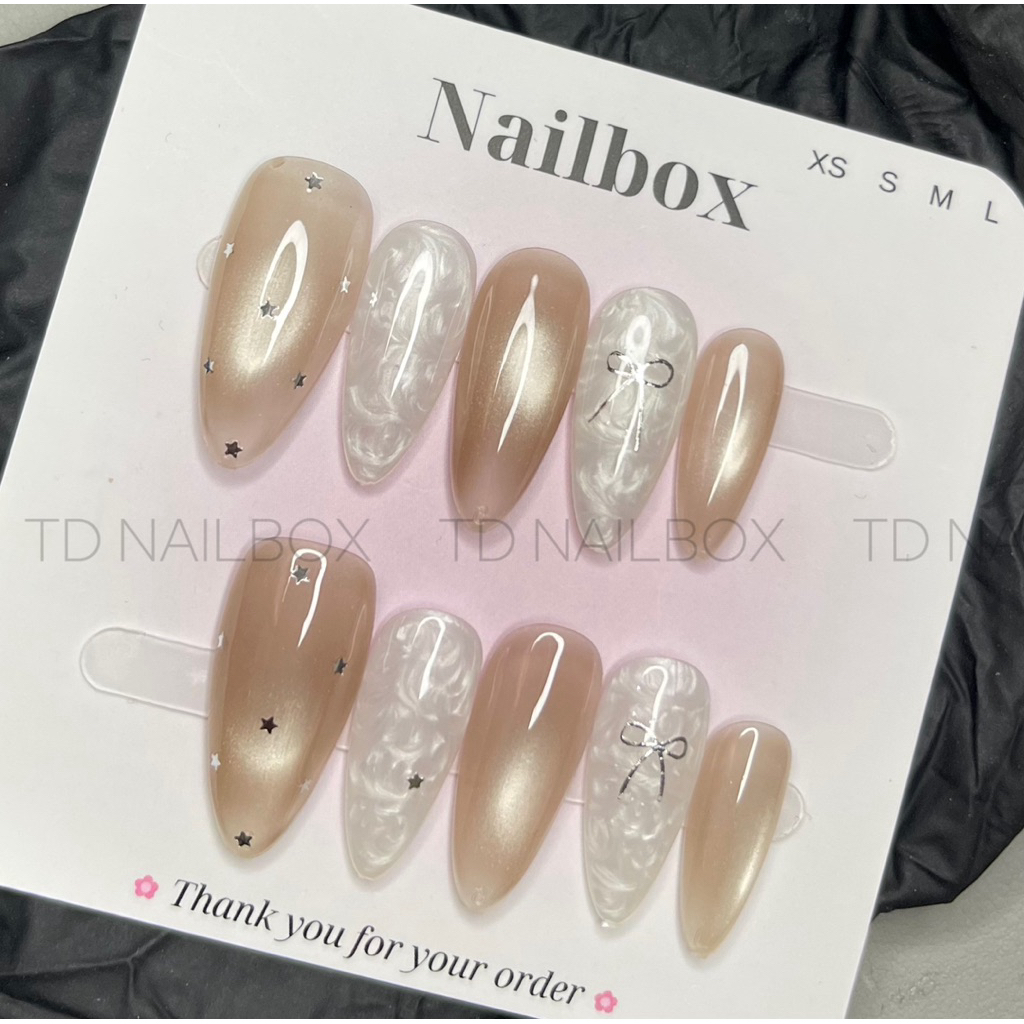 [ M999 ] - NAIL MẮT MÈO NGÔI SAO MIX NGỌC   CỰC SANG TAY DỄ ĐEO - Đi học - đi làm - đi chơi - đi tiệc