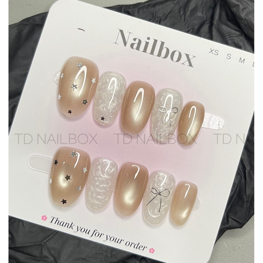 [ M999 ] - NAIL MẮT MÈO NGÔI SAO MIX NGỌC   CỰC SANG TAY DỄ ĐEO - Đi học - đi làm - đi chơi - đi tiệc