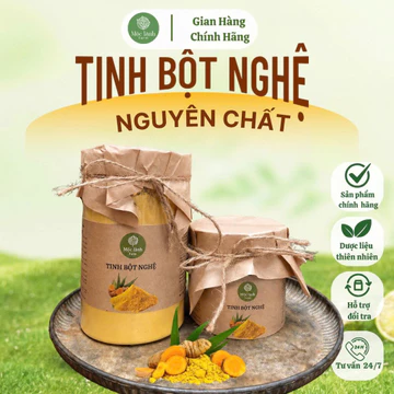 [Mở bán 500gr] Tinh Bột Nghệ Nguyên Chất Mộc Lành Farm - Tốt Cho Dạ Dày Hỗ Trợ Làm Đẹp Bột Nghệ Tinh Chế