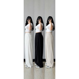Quần bigsize nữ ống suông lưng cao đứng form tôn dáng che khuyết điểm thoáng mát kiểu dáng basic dễ phối - Q552