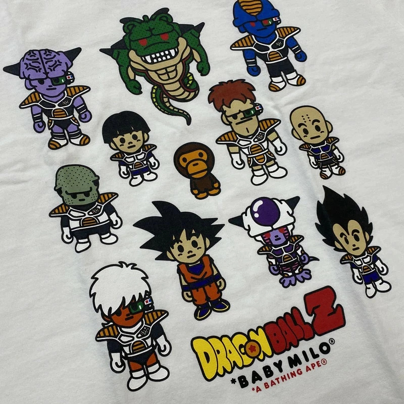 [Full Tag] Áo Thun Bape Dragon Ball Z & Baby Milo - 100% Cotton 250GSM Cao Cấp